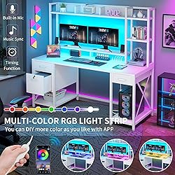 YITAHOME Computer Desk with Drawers & Power