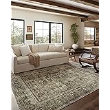 Loloi Magnolia Home by Joanna Gaines x Sinclair Collection SIN-01 Area Rug 7'-6" x 9'-6" Pebble/Taupe Rectangular 0.25" Thick