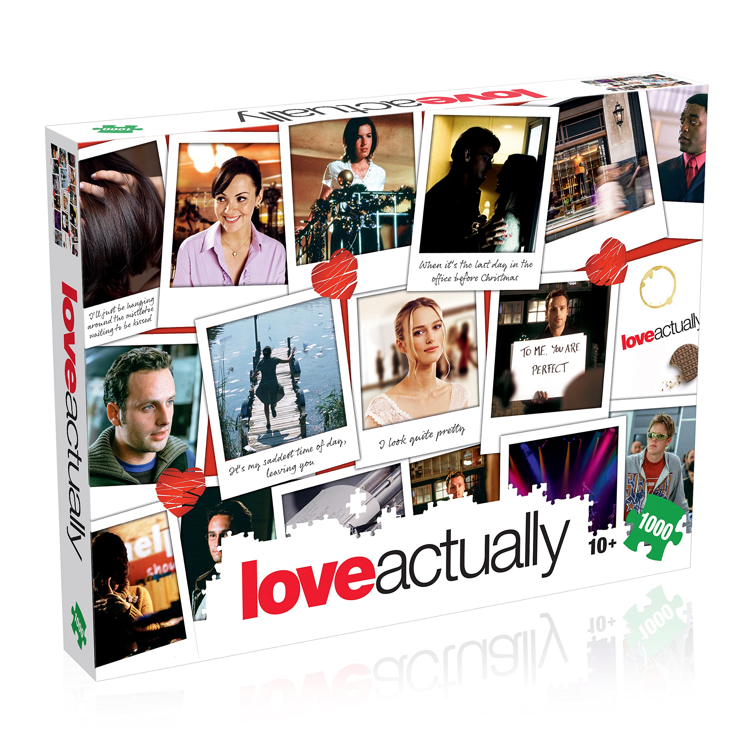 Winning Moves Love Actually 1000 Piece Jigsaw Puzzle Game, Piece together iconic scenes from the hit festive movie, Great gift for ages 10 plus