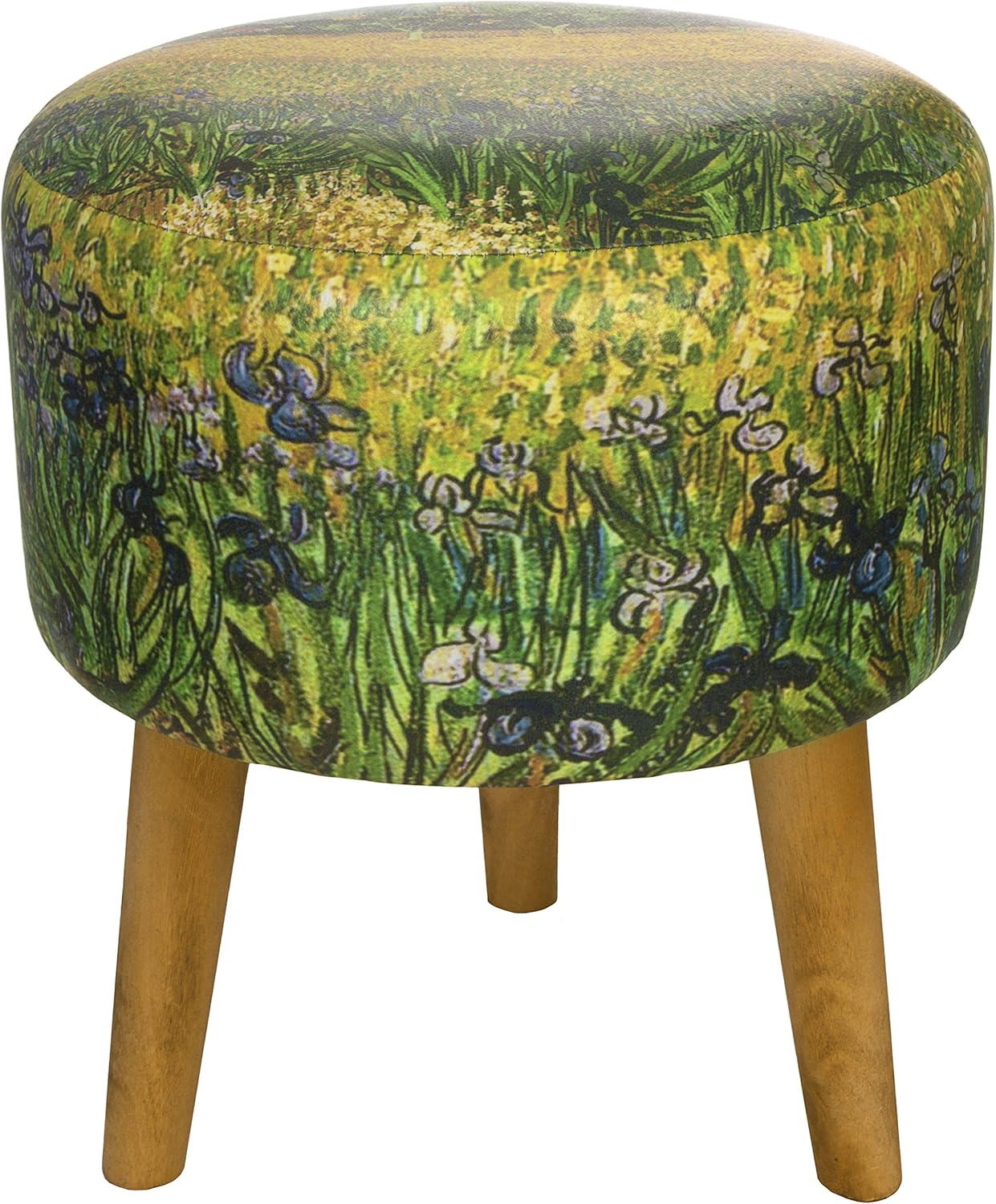ORIENTAL Furniture Van Gogh Irises Stool Kitchen & Dining