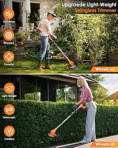Cordless Weed Wacker, Electric Weed Eater Battery Powered