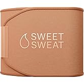 Sweet Sweat Waist Trimmer Toned Series - Premium Sweat Enhancing Fitness Belt for Women & Men - 5 Adjustable Sizes
