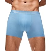 Everhero Men's Sexy Silky Trunks Underwear Boxer Briefs 1 Pack, Breathable Boxer Briefs Comfort Soft Underwear for Men