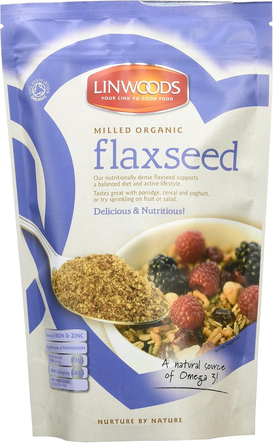 Linwoods Organic Milled Flaxseed, 425 g Amazon.co.uk Grocery