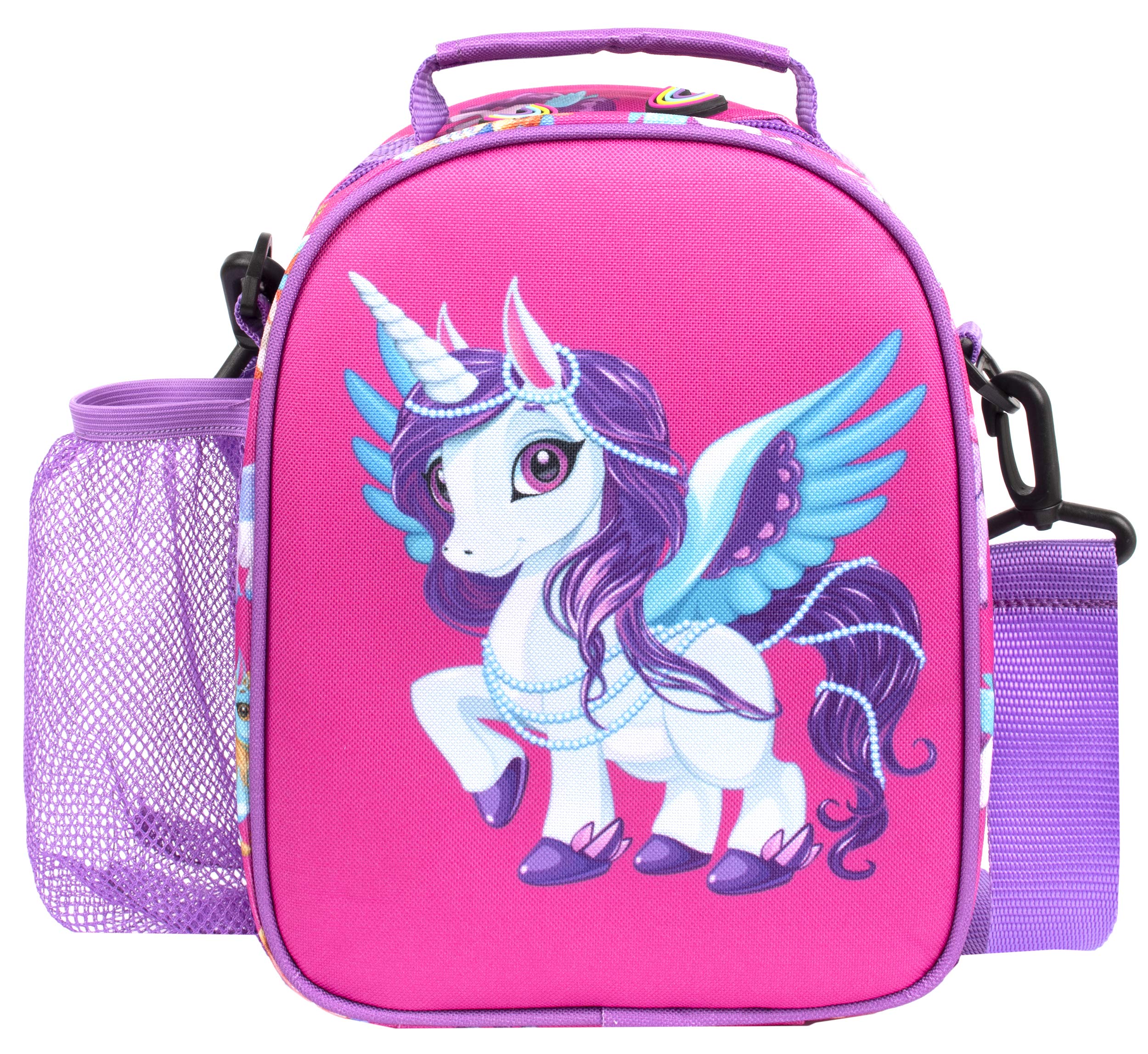 Fringoo Magic Unicorn Lunch Box - Thermal Insulated Lunch Bag - Great Gifts for Unicorn Lovers, Matching Bottle Available