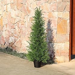 OAKRED Artificial Cedar Topiary Trees for