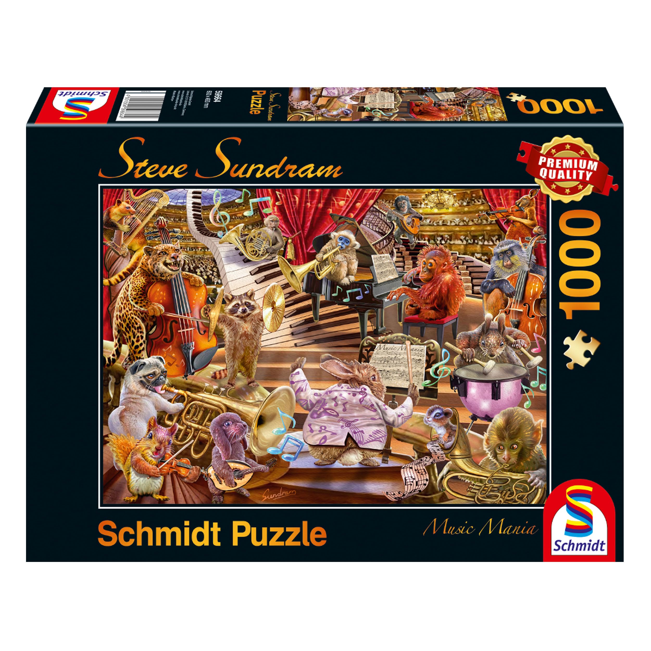 Schmidt | Steve Sundram: Music Mania (1,000 pieces) | Jigsaw Puzzle | Ages 12+