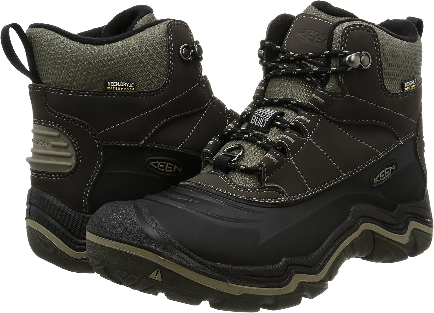 keen men's durand polar shell waterproof winter boots