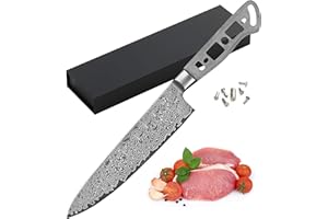 KATSURA Woodworking Project Kit – Gyuto Chef Knife Blank – 8 Inch – Japanese Premium AUS 10, 67 Layers Damascus Steel – NO LOGO