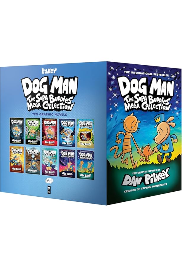 NEW! Dog Man Books Collection (10 Books): Dog Man #1 - Dog