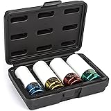 Titan 21095 4-Piece 1/2-Inch Drive Non-marring Impact Deep Lug Nut Socket Set