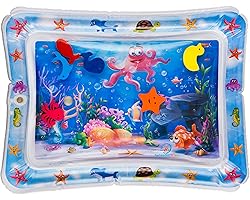 Splashin'kids Inflatable Tummy Time Premium Water mat Infants and Toddlers is The Perfect Fun time Play Activity Center Your