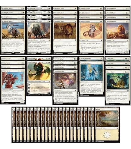Amazon.com: Elite Cat Deck - Mono White - Modern Legal - Custom Built - Magic  The Gathering - MTG