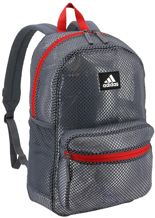 adidas Hermosa II Mesh Backpack, Onix/ Scarlet, OSFA Amazon.in