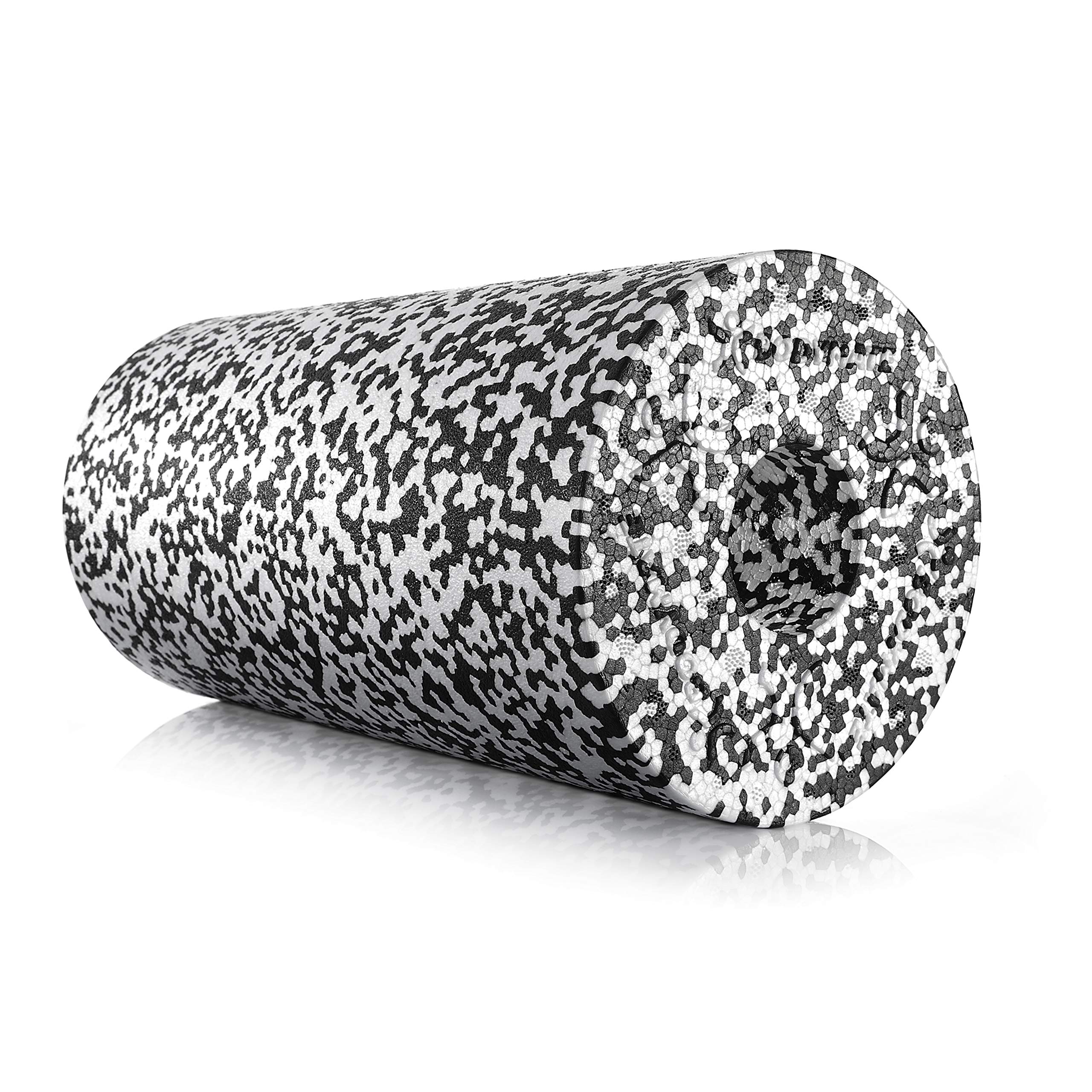 BODYMATE 30cm Long Standard Medium-Hard Smooth Foam Roller with Free E-Book