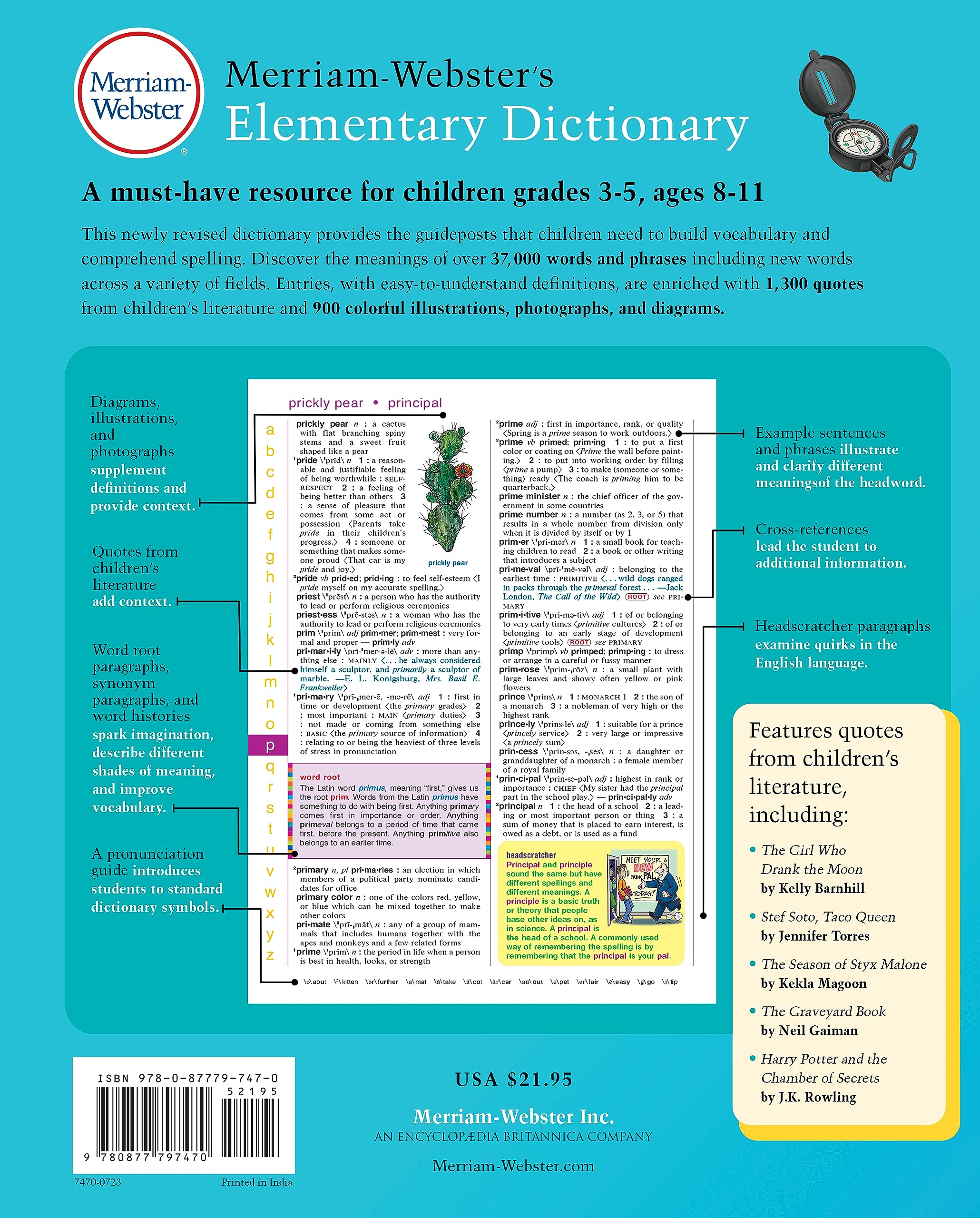 Merriam-Webster’s Elementary Dictionary - Features 37,000+ words, 900+ full-color illustrations, photos, & more Merriam-Webster’s Elementary Dictionary - Features 37,000+ words, 900+ full-color illustrations, photos, & more Hardcover
