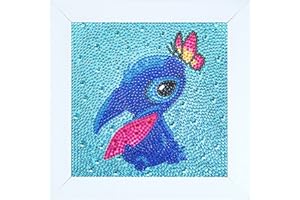 ACELII 5D Diamond Painting Kit for Kids Beginners,with Wooden Frame Art for Kids, DIY Suitable for Girls & Boys Ages 6-8-10-12 Full Drill Diamond Dots Gem Kits,Home Wall Decoration 7X7inch