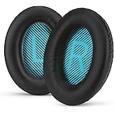 Replacement Earpads for Bose QuietComfort QC 15 25 35 Premium Ear Pads QC15 QC25 QC35 AE2 & SoundLink, Memory Foam, Soft & Lo