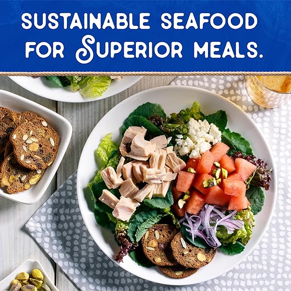 BLUE HARBOR FISH CO. WILD ALBACORE SOLID WHITE TUNA IN WATER, NO SALT ADDED – 4.6 OZ CANNED TUNA (PACK OF 4)