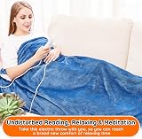 Mia&Coco Electric Heated Blanket Throw 180x130cm Flannel Sherpa 10 Heat Levels view 7