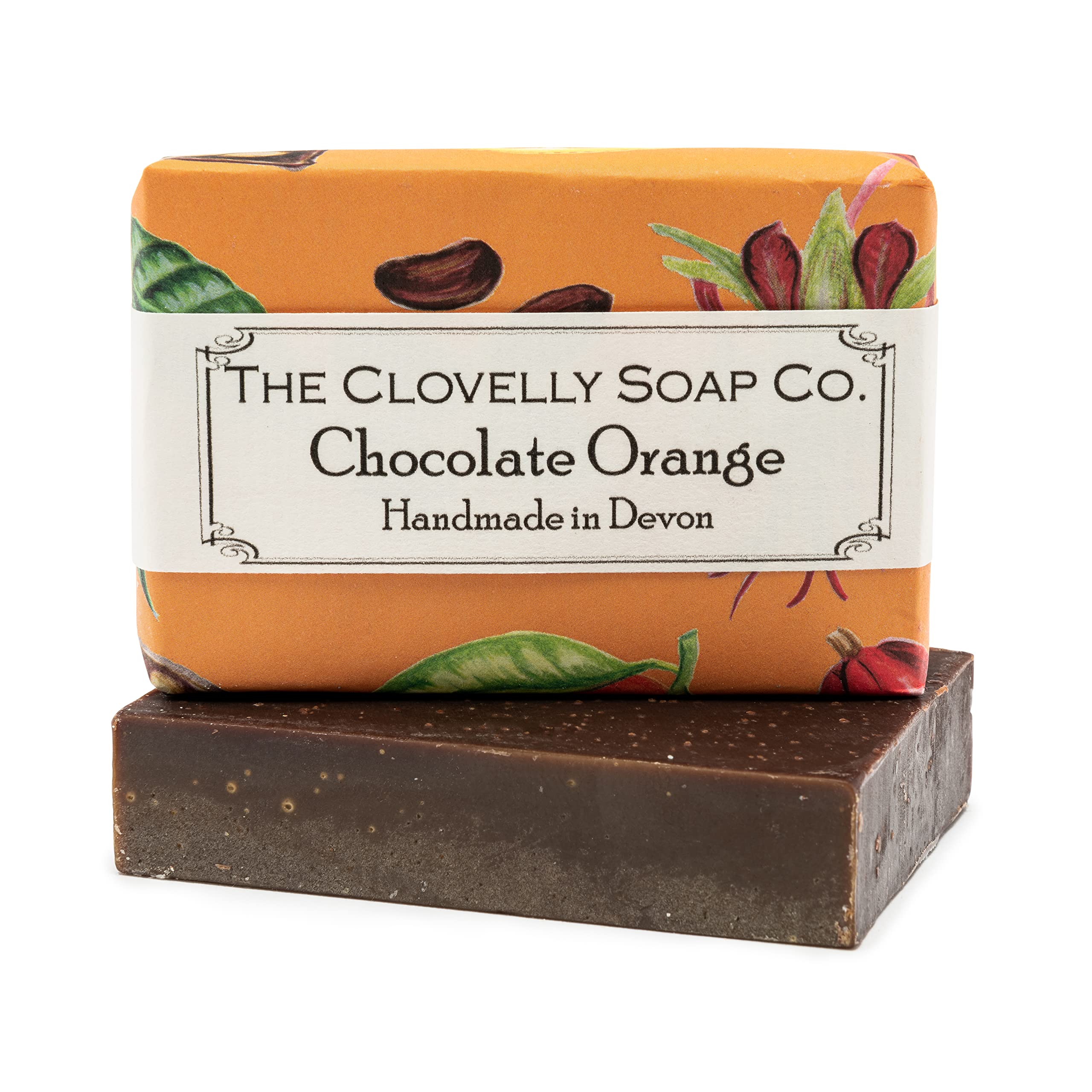 Clovelly Soap Co Handmade Chocolate Orange Natural Soap Bar for all Skin Types 100g