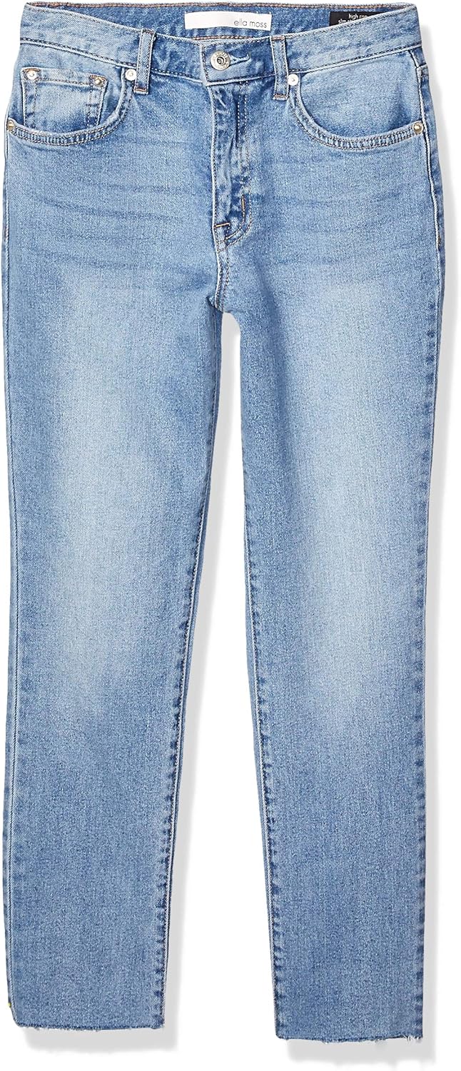 Ella Moss Women's High Rise Slim Straight Ankle Jean at Amazon Women's