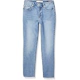 High Waist Straight Leg Ankle Jean 