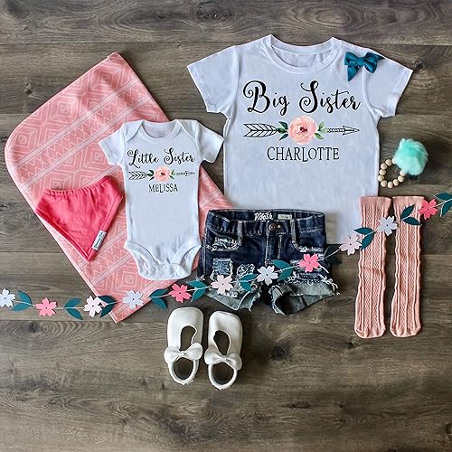 personalized big sister little sister outfits