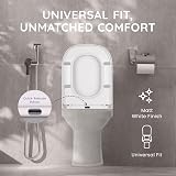 CUQOO Soft Close Toilet Seat Square with Adjustable Hinges 44.5x34.5 cm view 6