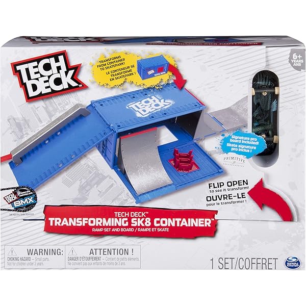 Tech Deck Ultimate Half Pipe Ramp And Exclusive Primitive Pro Model Finger Board For Ages 6 And Up Amazon Sg Toys Games