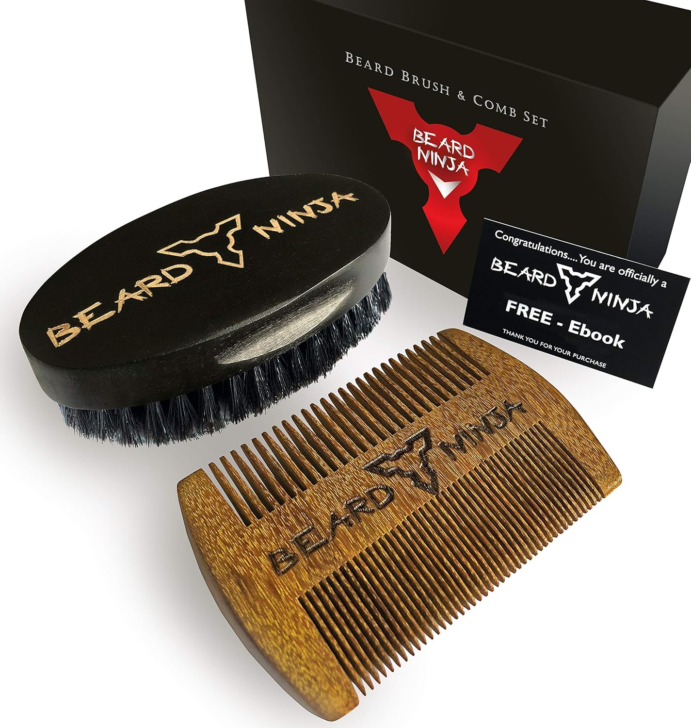 best beard comb and brush set