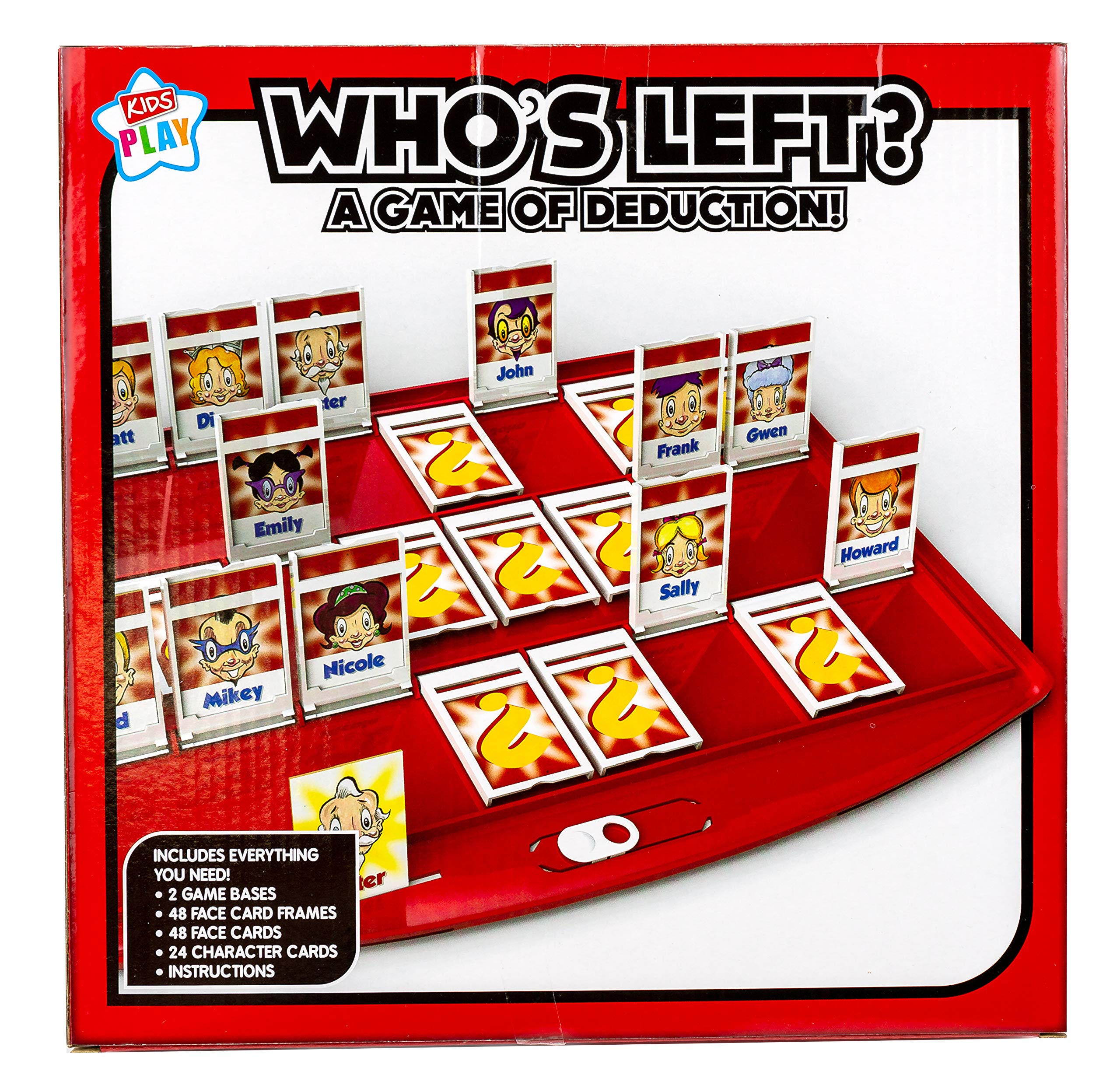 Kids Play - Activity Who's Left Game - Family Games Idea for Kids - Cool & Alternative Card Game - 2 to 4 Players - Fun Games for Everyone - 4+ Years