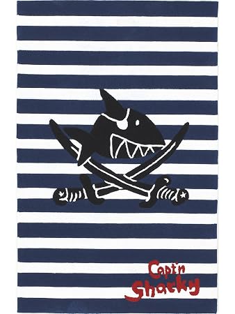 Captn Sharky Teppiche Kinderzimmer Kinderteppich Pirate Stripes