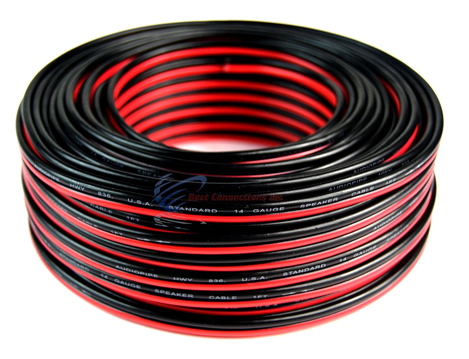 Amazon.com: 100' Feet 14 Gauge Red Black Stranded 2 Conductor Speaker Wire  Car Home Audio Ga: Electronics