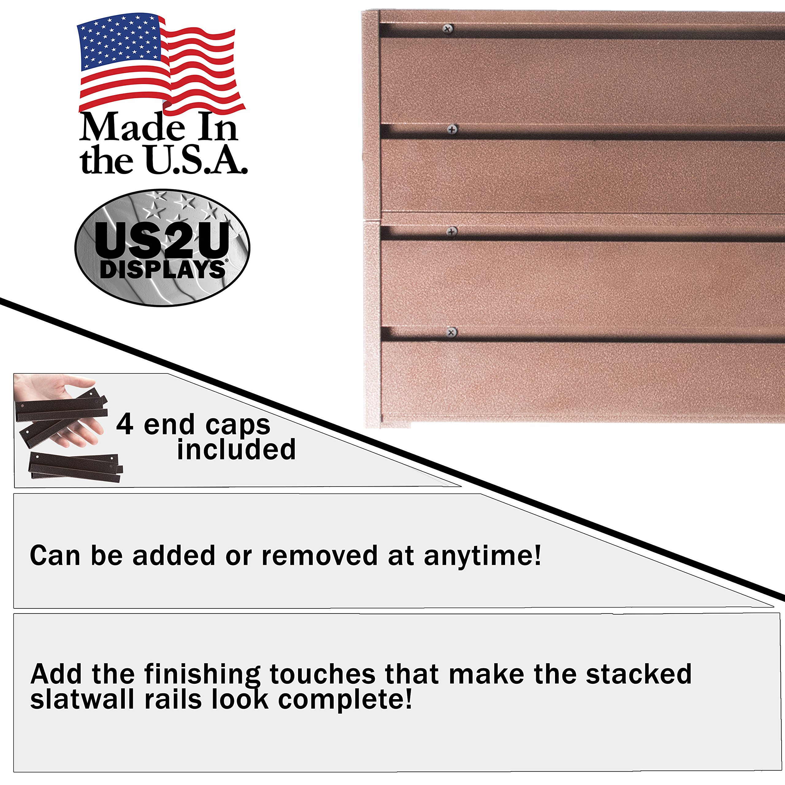 US2U Displays Garage Storage System 4x Slat Wall Tool Organizer 4