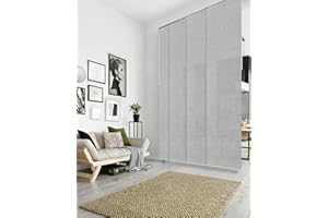 GoDear Design Adjustable Sliding Panel Track Blinds, Fits Windows, Patio Doors, Sliding Glass Doors, Closet Doors, Adjustable
