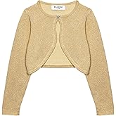 BOLEROSE Girls Long Sleeve Sparkle Cardigan Childrens Kids Bolero Shrug
