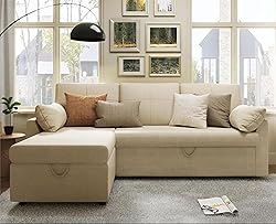 PaPaJet Sofa Bed, Sofa Sleeper with Storage