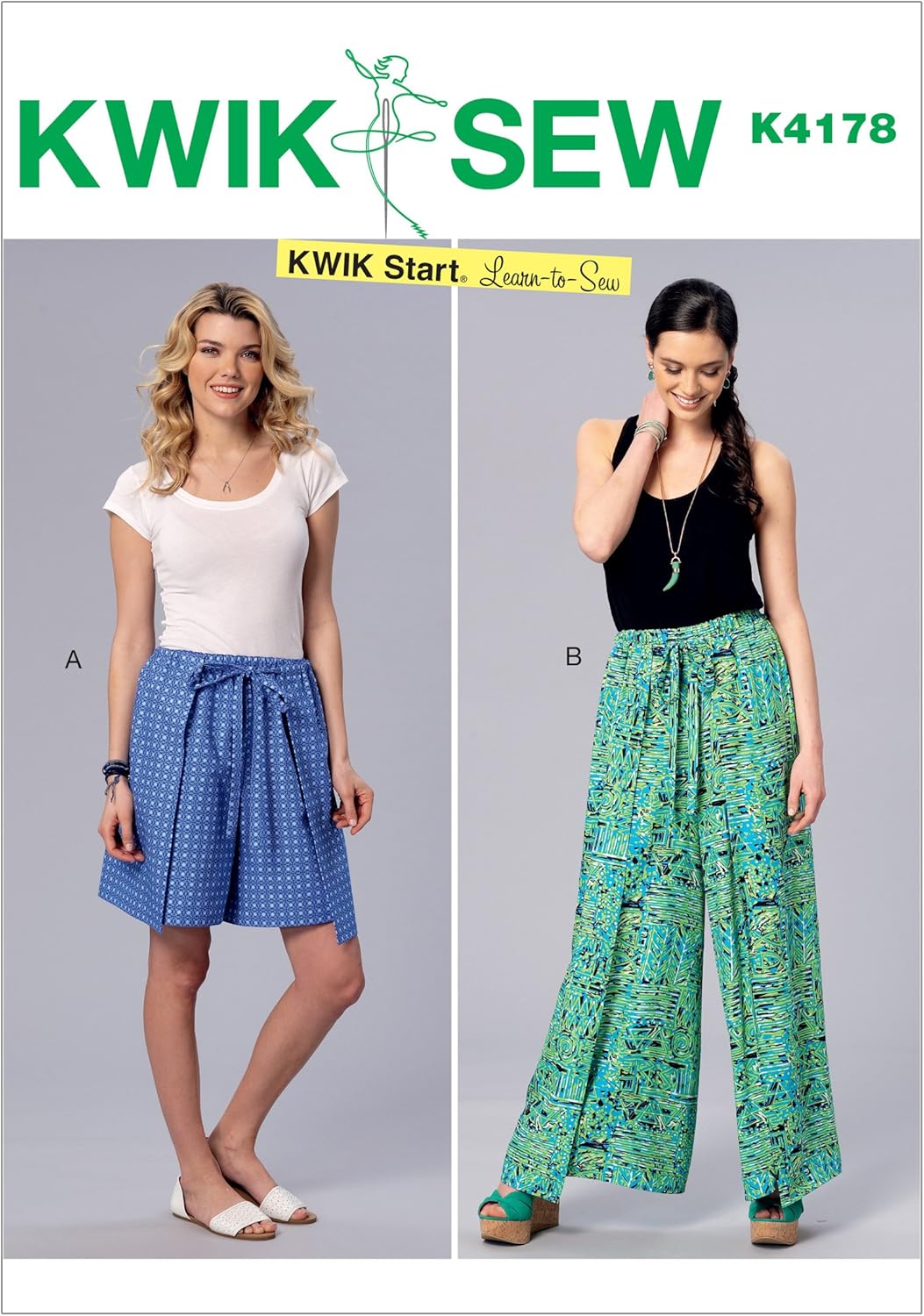 pants with wrap around skirt