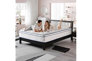 FSNSTSM Full Size Mattress, 12 Inch Hybrid Mattress in a Box, Memory Foam Individually Wrapped Pocket Coils Innerspring Pressure Relief, Medium Firm - CertiPUR-US Certified, Fiberglass-Free, 54x75 Inches
