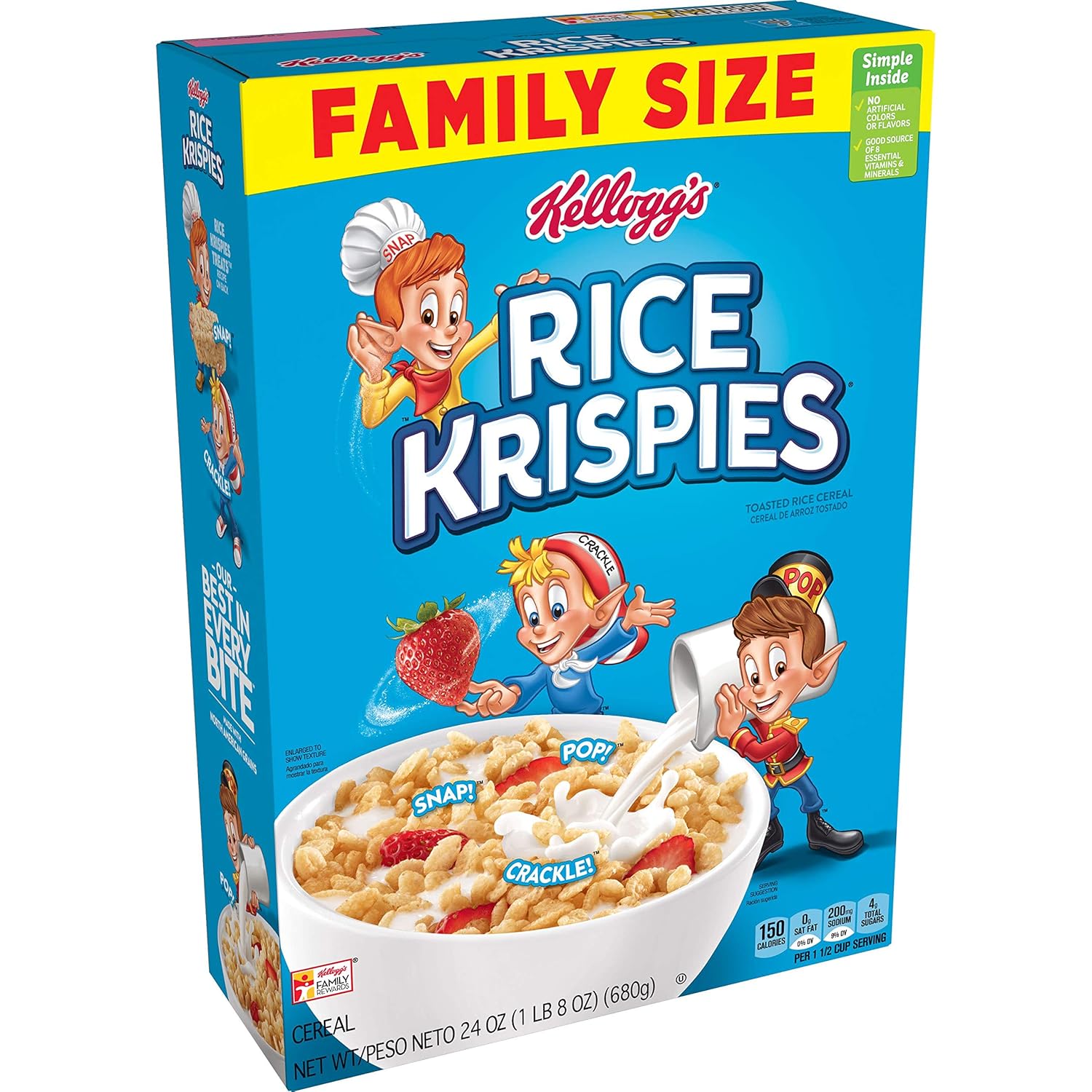 Kellogg's Rice Krispies, Breakfast Cereal, Original, No