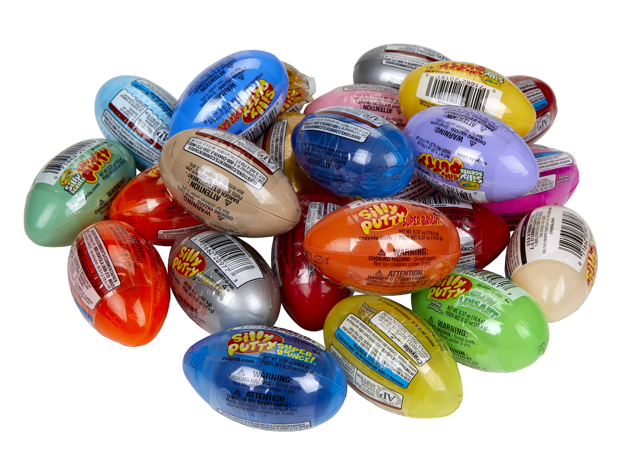 Crayola Silly Putty Bulk Variety Pack (24ct), Fidget Toys for Kids & Adults, Treasure Box Toys for Classrooms, Goodie Bag Stuffers, Back to School Gifts [Amazon Exclusive]