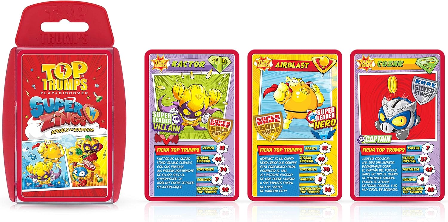 Top Trumps SuperZings Spanische Version – Kartenspiel Für Kinder Ab 6 Jahre (30 Karten)
