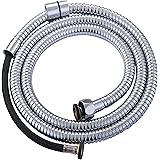 70-Inch Shower Hose Replacement - Long Reinforced Dual Layer for Bathroom Toilet Bide Sprayer Extension Part with Brass Coupler, Polished Chrome