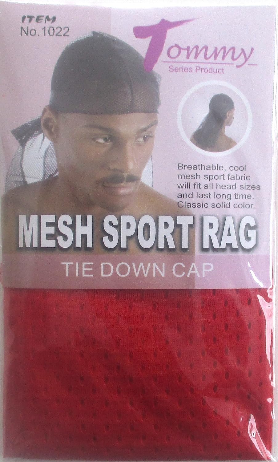 Amazon Com Du Rags Skull Caps Tommy Red Mesh Sport Rag Tie Down