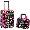 Rockland Fashion Softside Upright Luggage Set, Beach