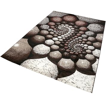 Amazon De Homie Living Teppich 160x230 Multicolour Mit Steinoptik