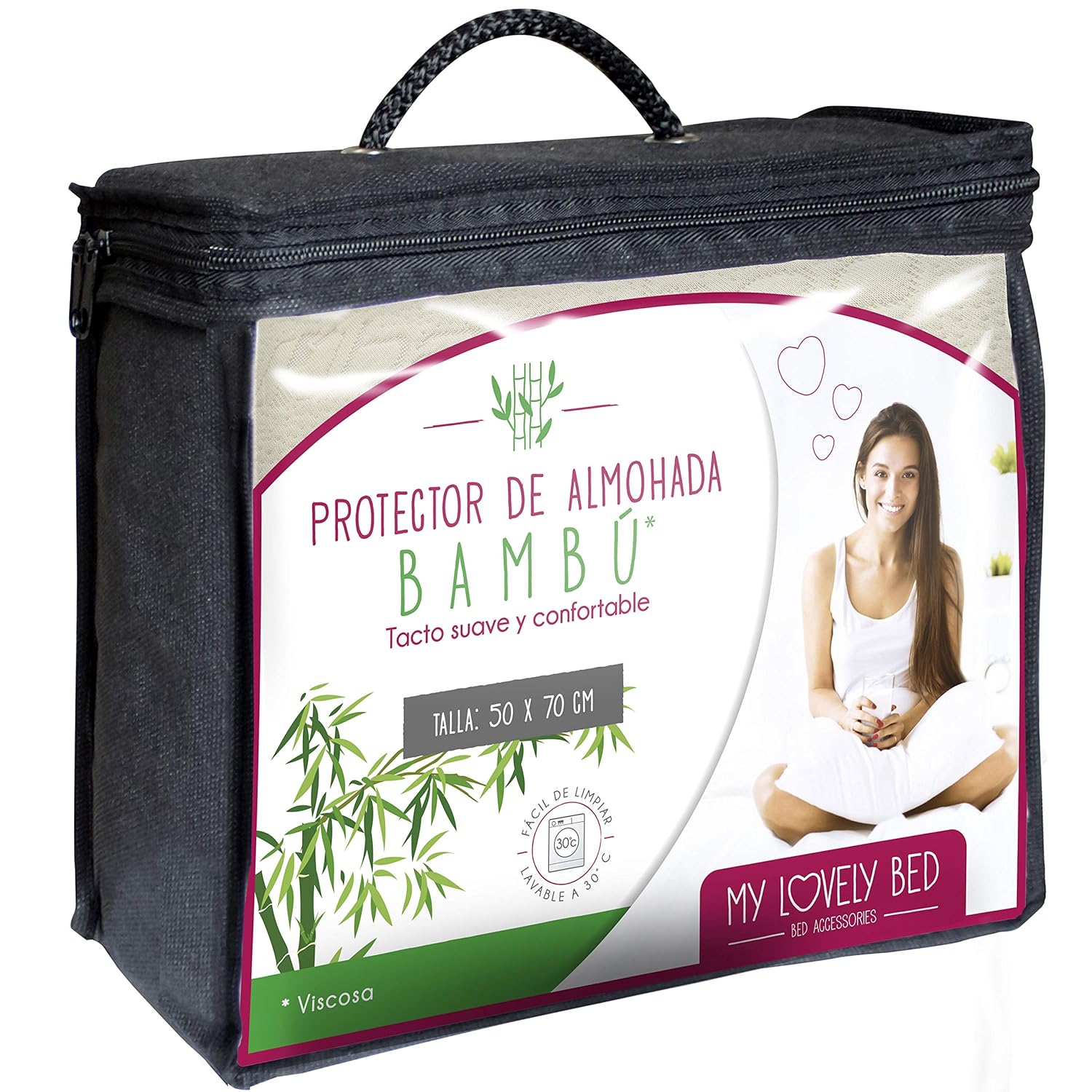 60x60 cm Protector de Almohada Bambú Transpirable My Lovely Bed Viscosa