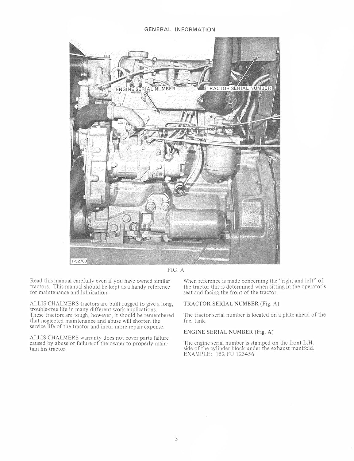 Amazon.com: New Operator's Manual For Allis Chalmers 160 Tractors:  Industrial & Scientific