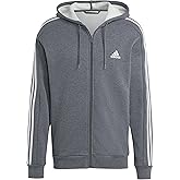 adidas mens Essentials Fleece 3-stripes Full-zip